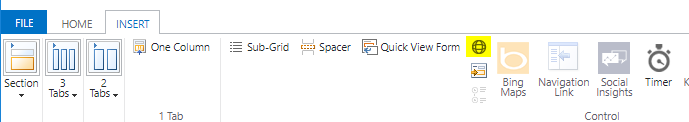 Abbildung 5: Hinzufügen einer Web Resource auf dem Formular