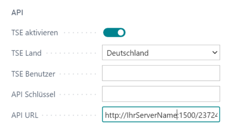 Beispielkonfiguration Deutschland